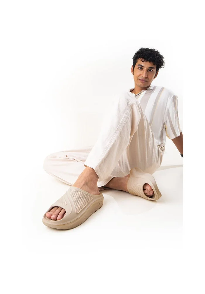 Bacca Bucci Beige Floats—Ultra Lightweight EVA Slides for Men | Best Price UAE